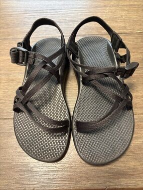 Chaco Black Strappy Sandals with Adjustable Buckle